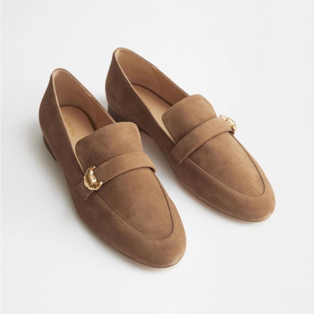 &Other Stories Suede Croissant 🥐 Loafers